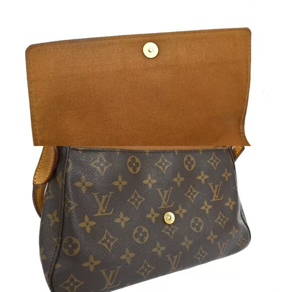 LOUIS VUITTON Mini Looping Hand Bag Monogram Leather Brown France M51147 98ED470 - Picture 10 of 15